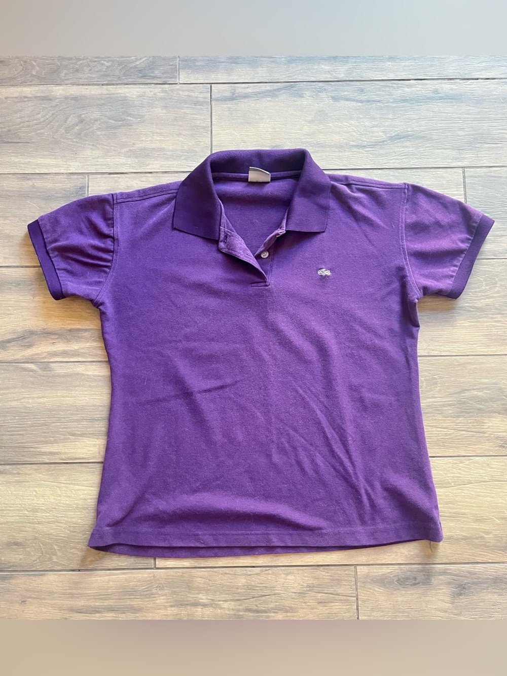 Vintage Lacoste Purple Polo Size 44 or S/M 100% Cotton